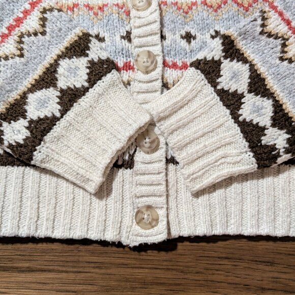 American Eagle Fair Isle knit cardigan sweater size XXS - Picture 9 of 16